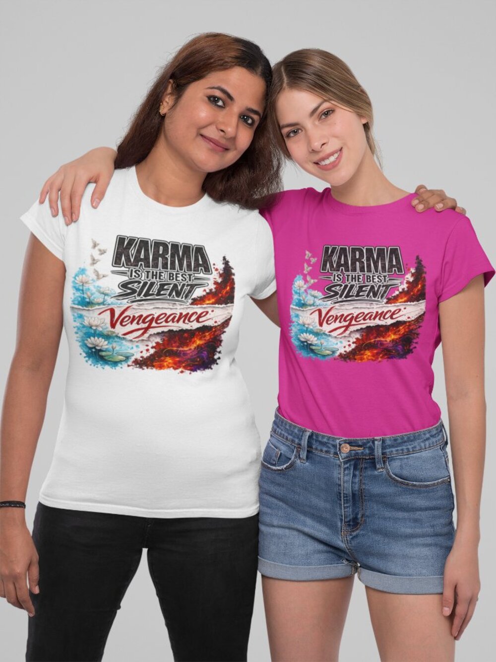 Karma Is the Best Silent Vengeance T-Shirt - Picture 4 of 12